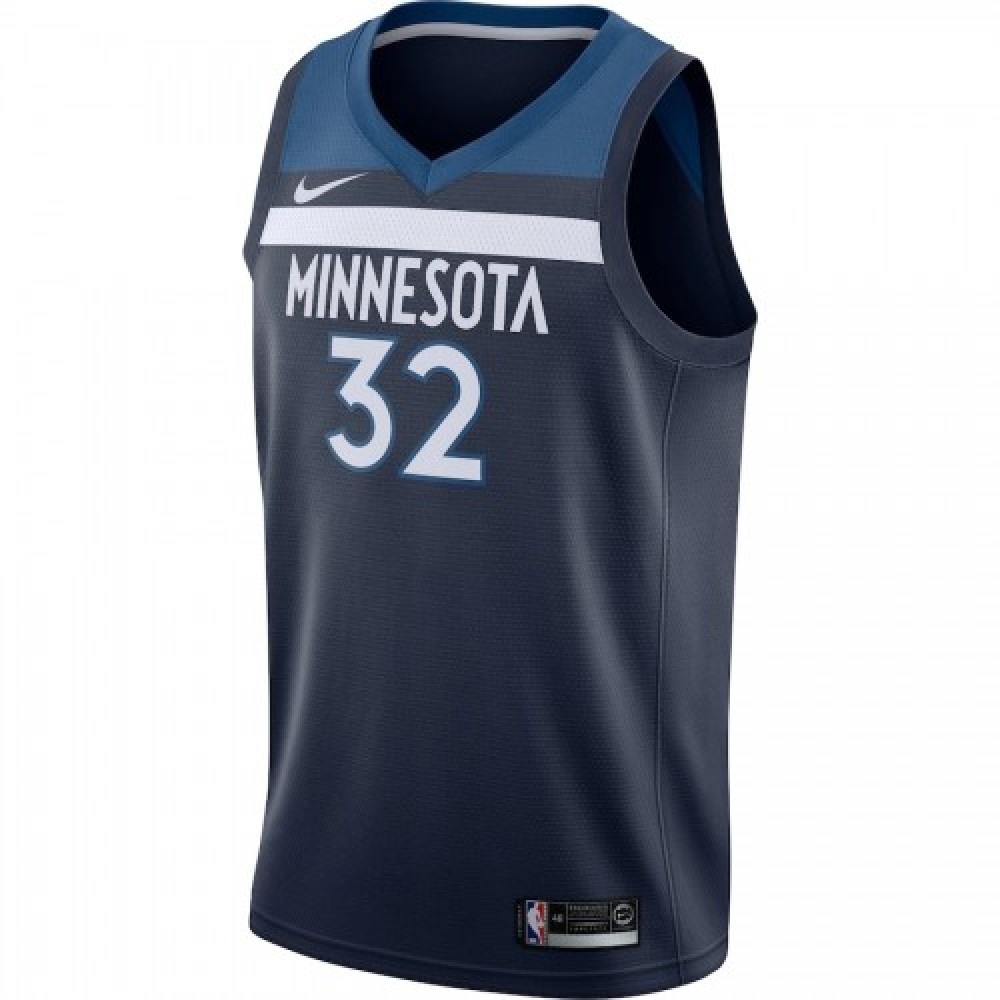 Men's Minnesota Timberwolves Karl-Anthony Towns #32 Navy Swingman Jersey - Icon Edition-Pro Kit Vault | Brand New 26/27 Sports Jerseys